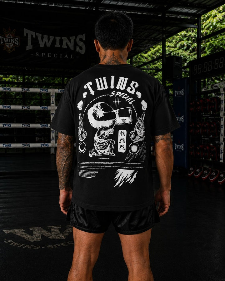 Twins Tee 02, Schwarz