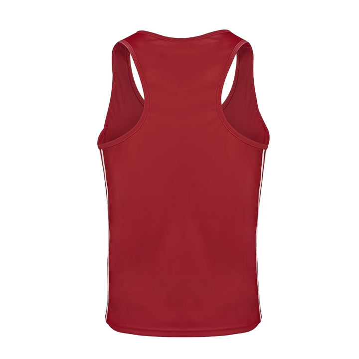 adidas Boxing Top Punch Line für Olympisches Boxen, Rot/Weiss