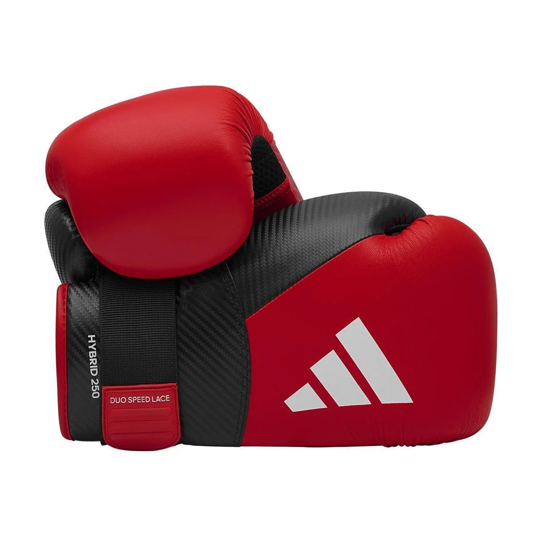 adidas Hybrid 250 Duo Lace Boxhandschuhe Rot/Schwarz