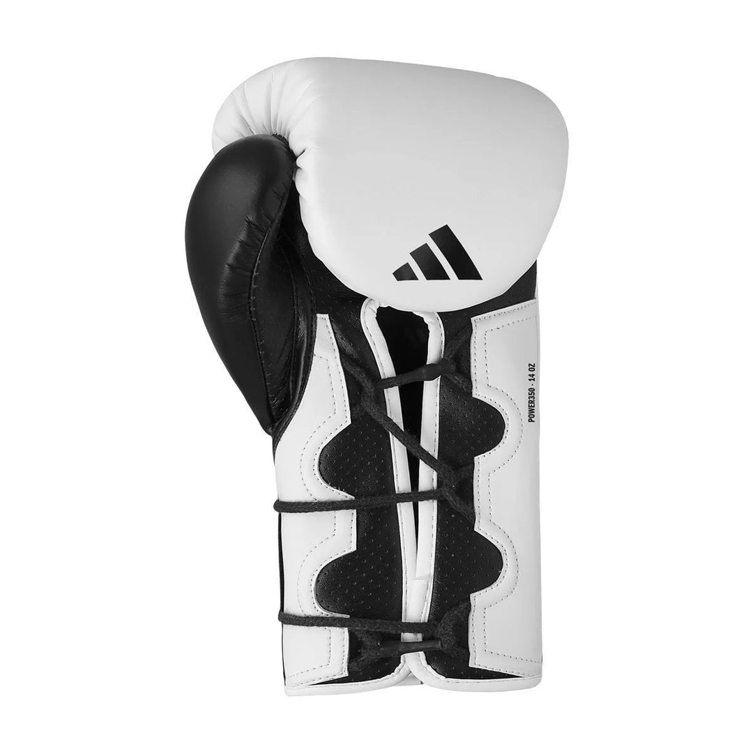 adidas Power 350 TG Boxhandschuhe, Weiss/Schwarz