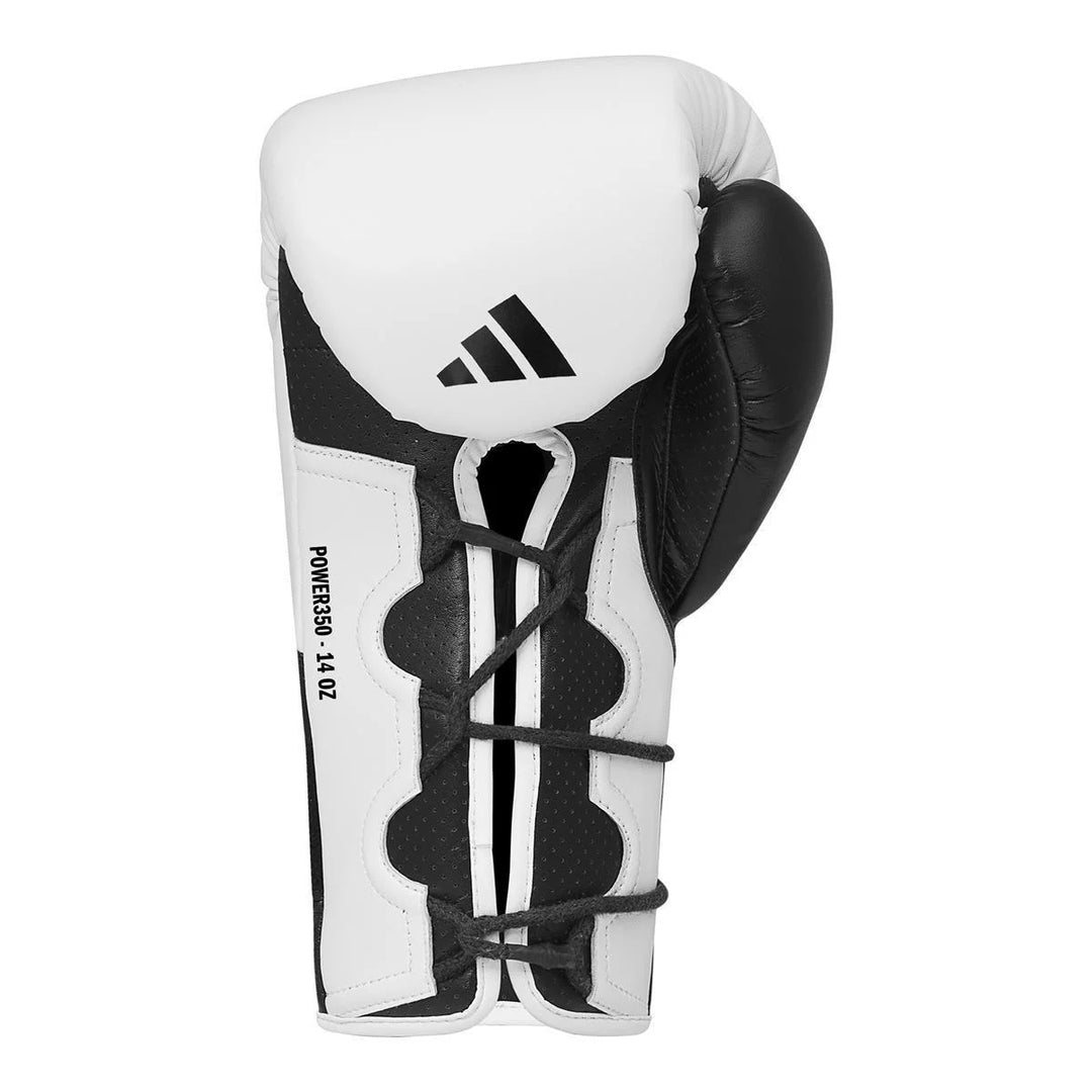 adidas Power 350 TG Boxhandschuhe, Weiss/Schwarz