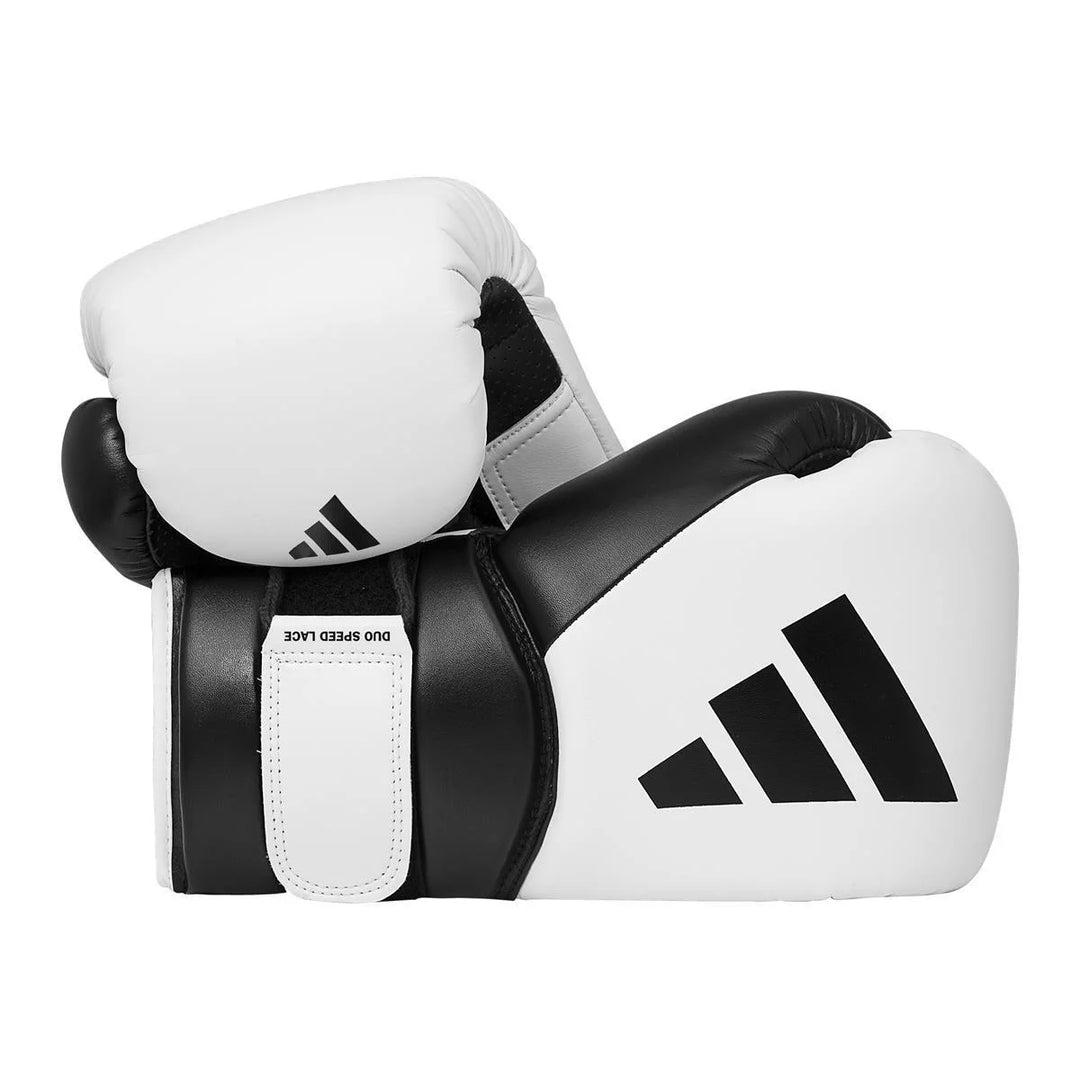 adidas Power 350 TG Boxhandschuhe, Weiss/Schwarz