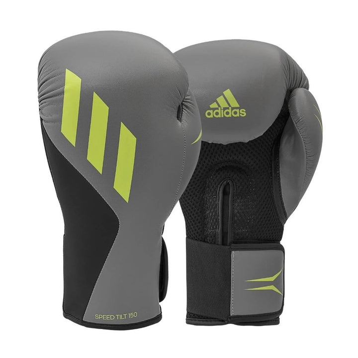 adidas Speed Tilt 150 Boxhandschuhe, Grau/Schwarz