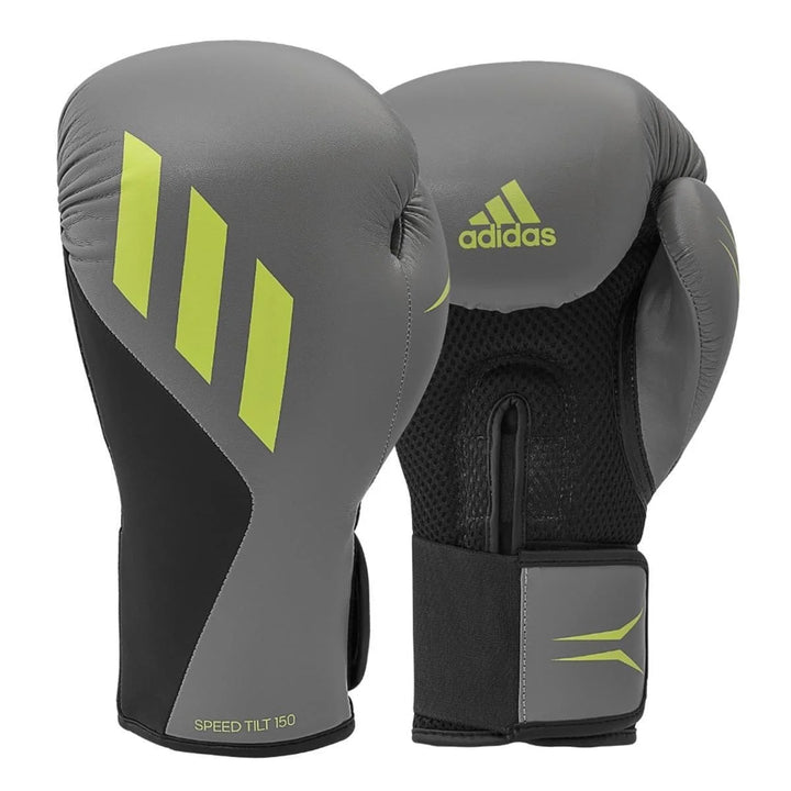 adidas Speed Tilt 150 Boxhandschuhe, Grau/Schwarz