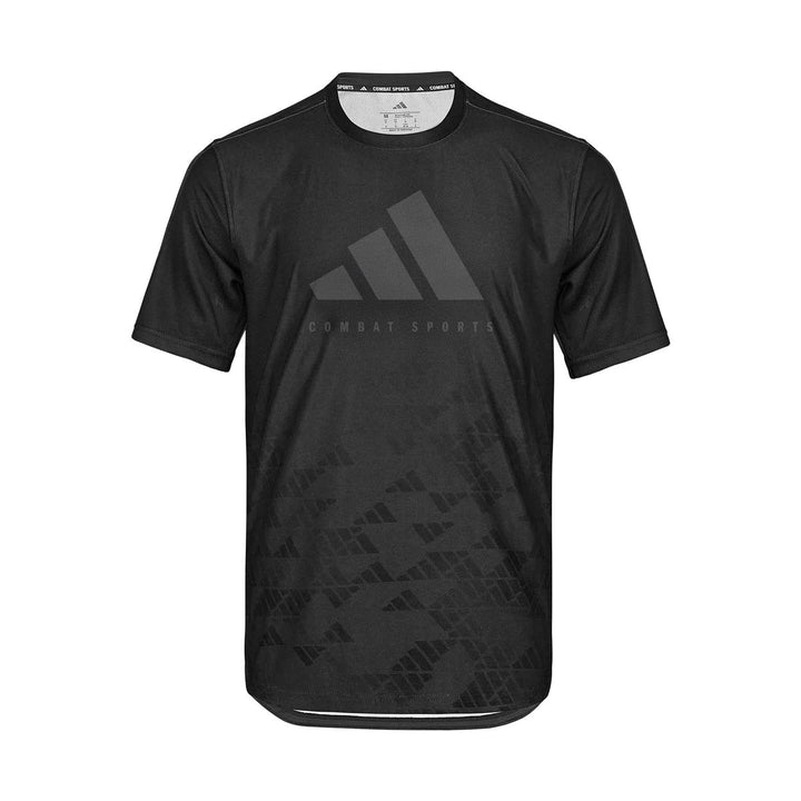adidas Tech Line Men´s T-Shirt COMBAT SPORTS Grau/Schwarz
