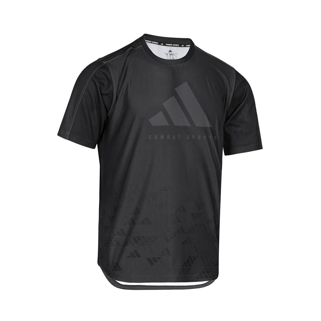 adidas Tech Line Men´s T-Shirt COMBAT SPORTS Grau/Schwarz