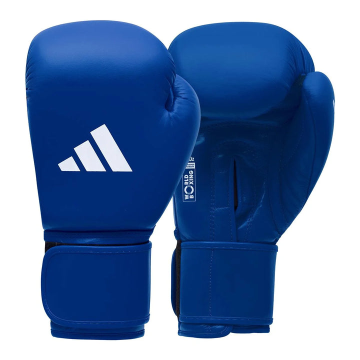 adidas World Boxing Boxhandschuhe, Blau/Weiss