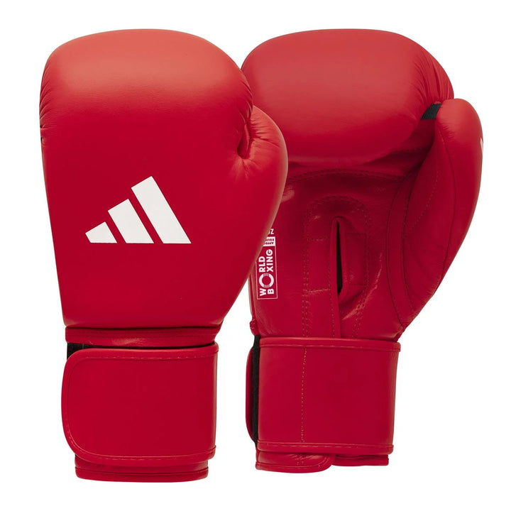 adidas World Boxing Boxhandschuhe, Rot/Weiss