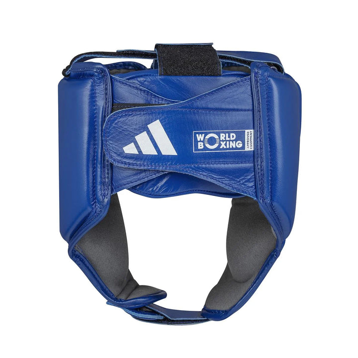 adidas World Boxing Kopfschutz, Blau/Weiss