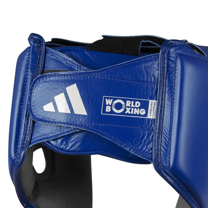 adidas World Boxing Kopfschutz, Blau/Weiss