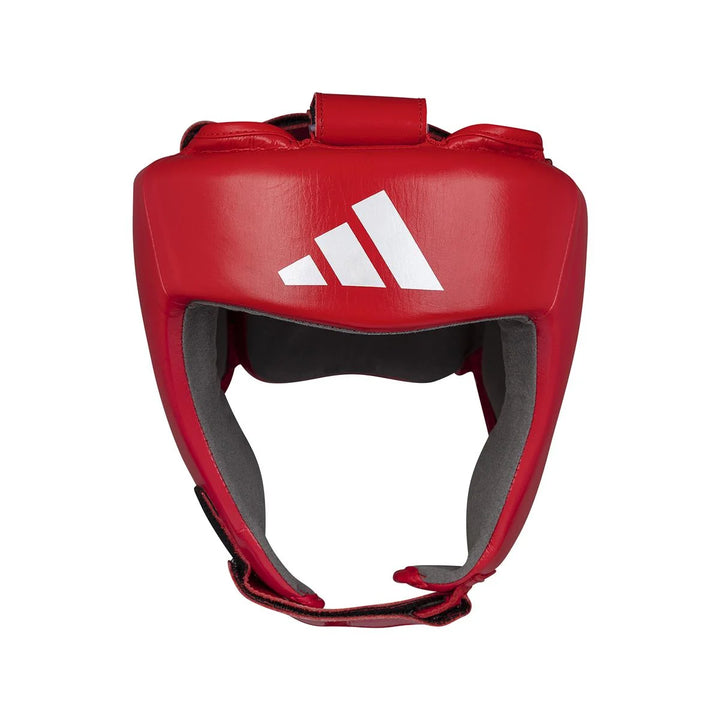 adidas World Boxing Kopfschutz, Rot/Weiss