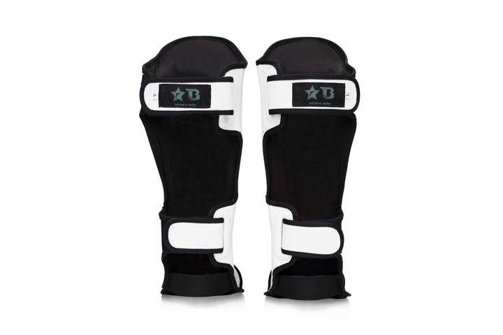 Protège-tibias Fairtex X Booster SGL 7 Blanc/Or 