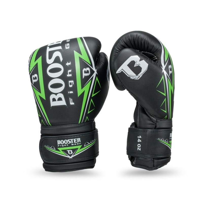 Booster Warrior Boxhandschuhe 16 oz, Schwarz/Grün