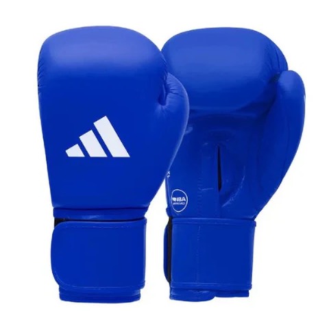 adidas IBA/AIBA boxing gloves, blue/white