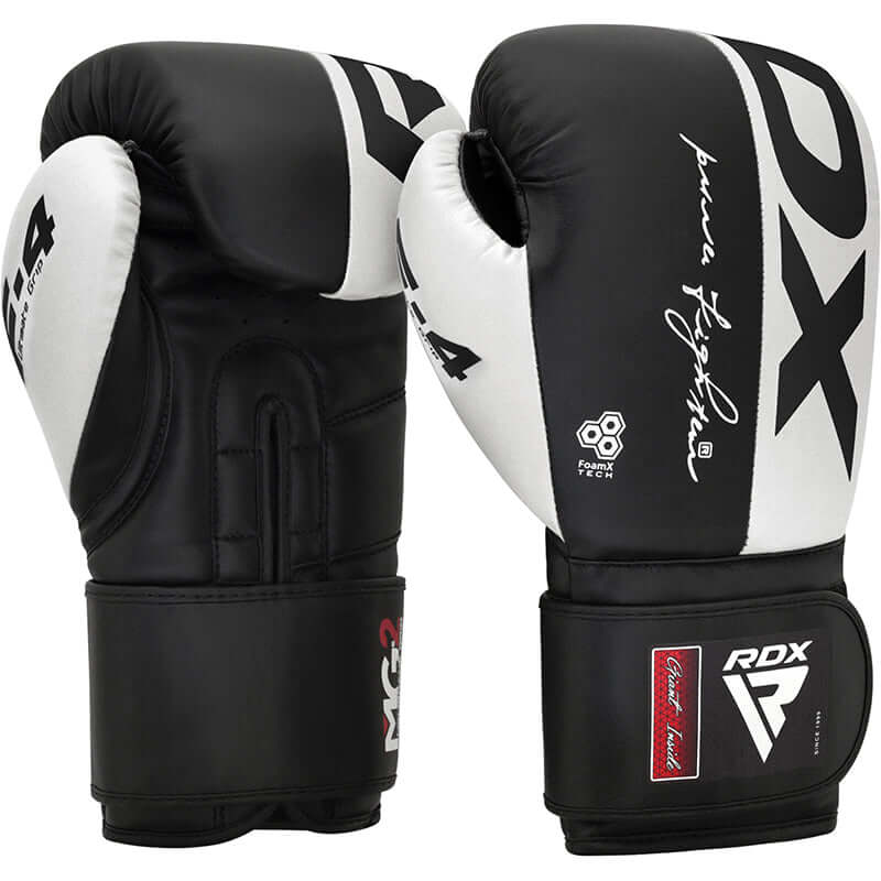 RDX REX F4 Boxhandschuhe für Sparring, Schwarz