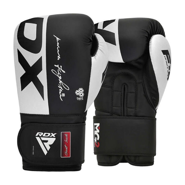 RDX REX F4 Boxhandschuhe für Sparring, Schwarz