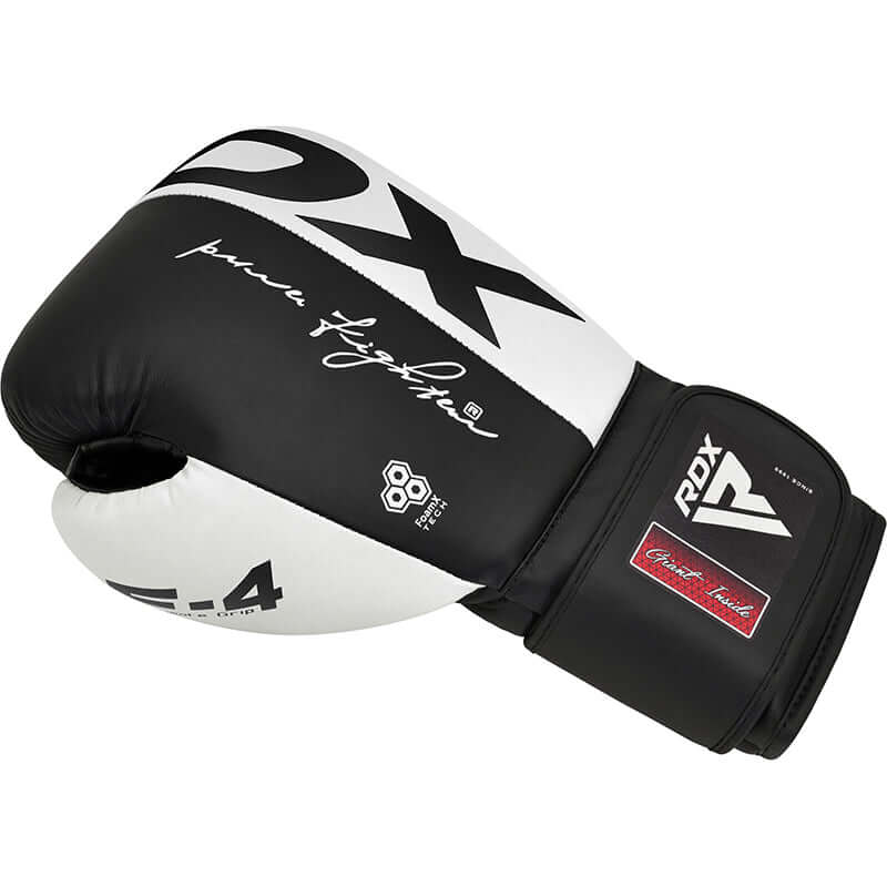 RDX REX F4 Boxhandschuhe für Sparring, Schwarz