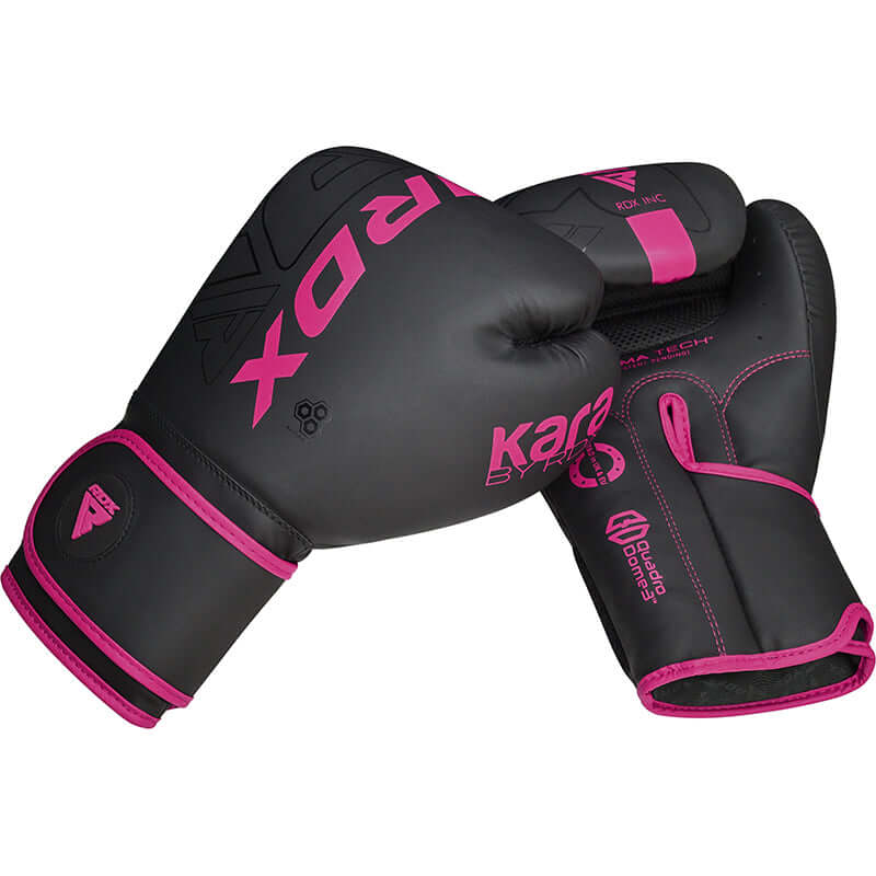 RDX F6 Kara Boxhandschuhe für Frauen, Schwarz/Pink