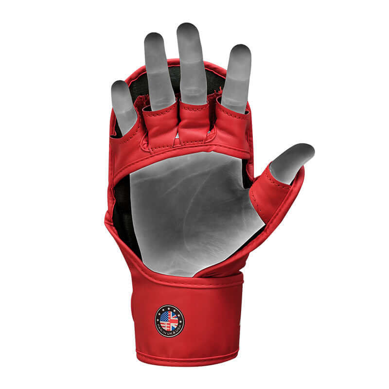 RDX Shooter Aura Plus T-17 MMA Sparring Handschuhe, Rot