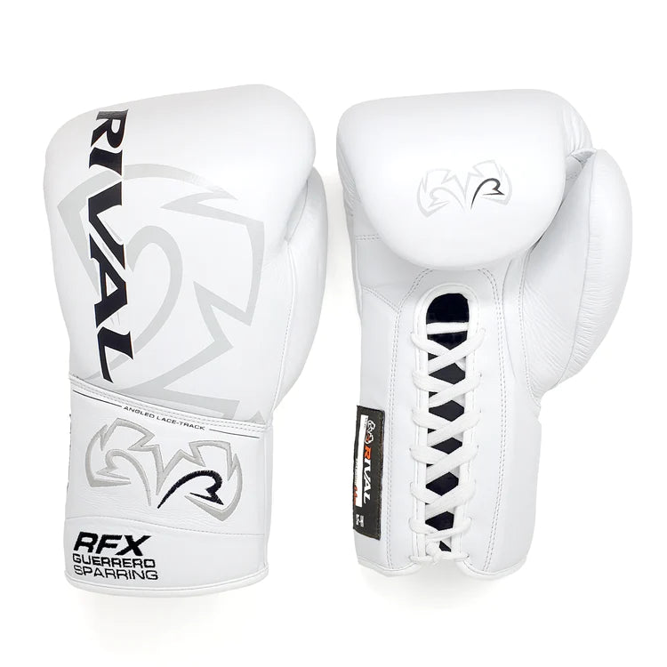 Gants de boxe Rival RFX-Guerrero sparring blancs