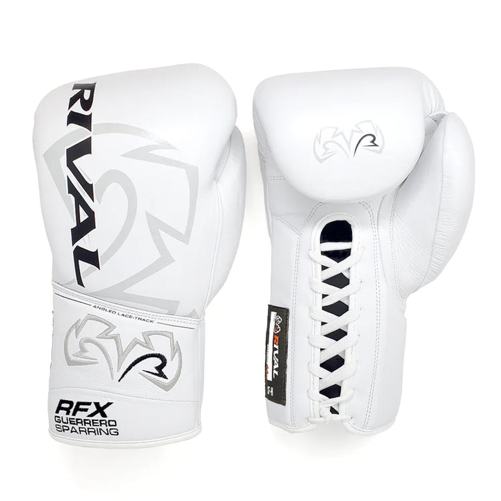 Gants de boxe Rival RFX-Guerrero sparring blancs