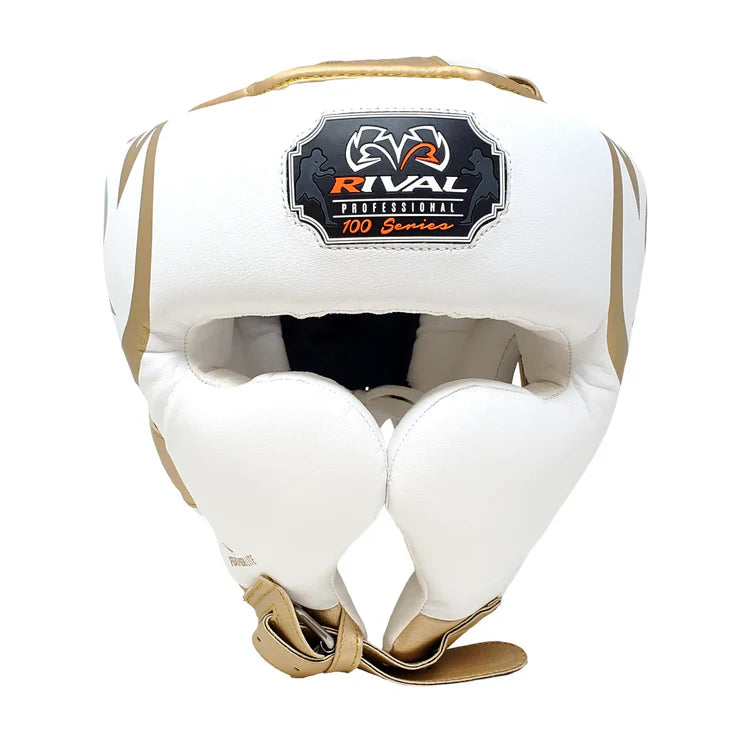 Rival RHG100 Headguard White/Gold