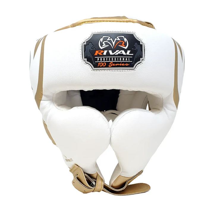 Rival RHG100 Headguard White/Gold