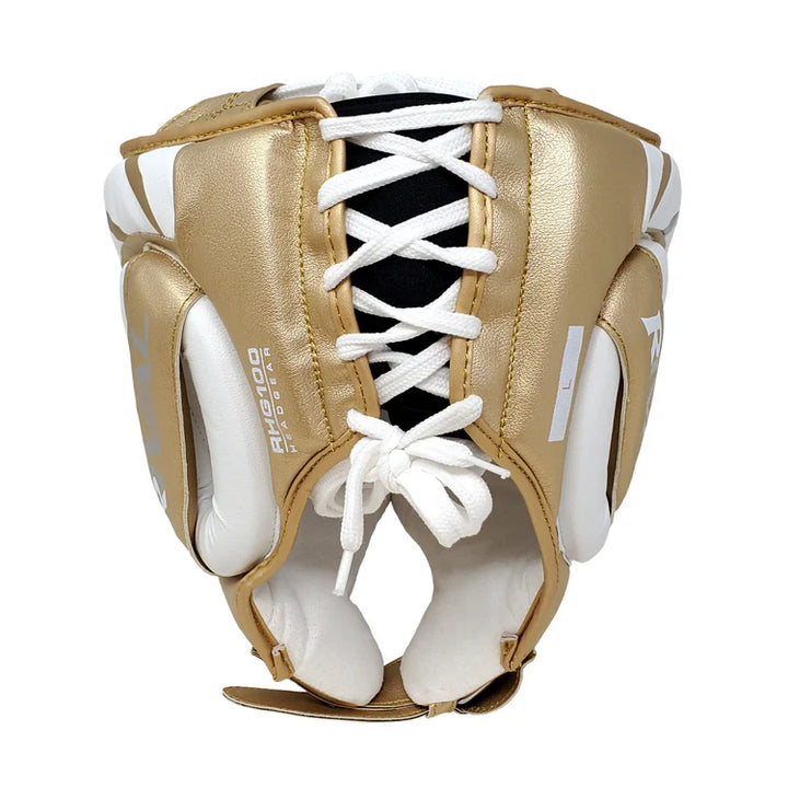 Rival RHG100 Headguard White/Gold