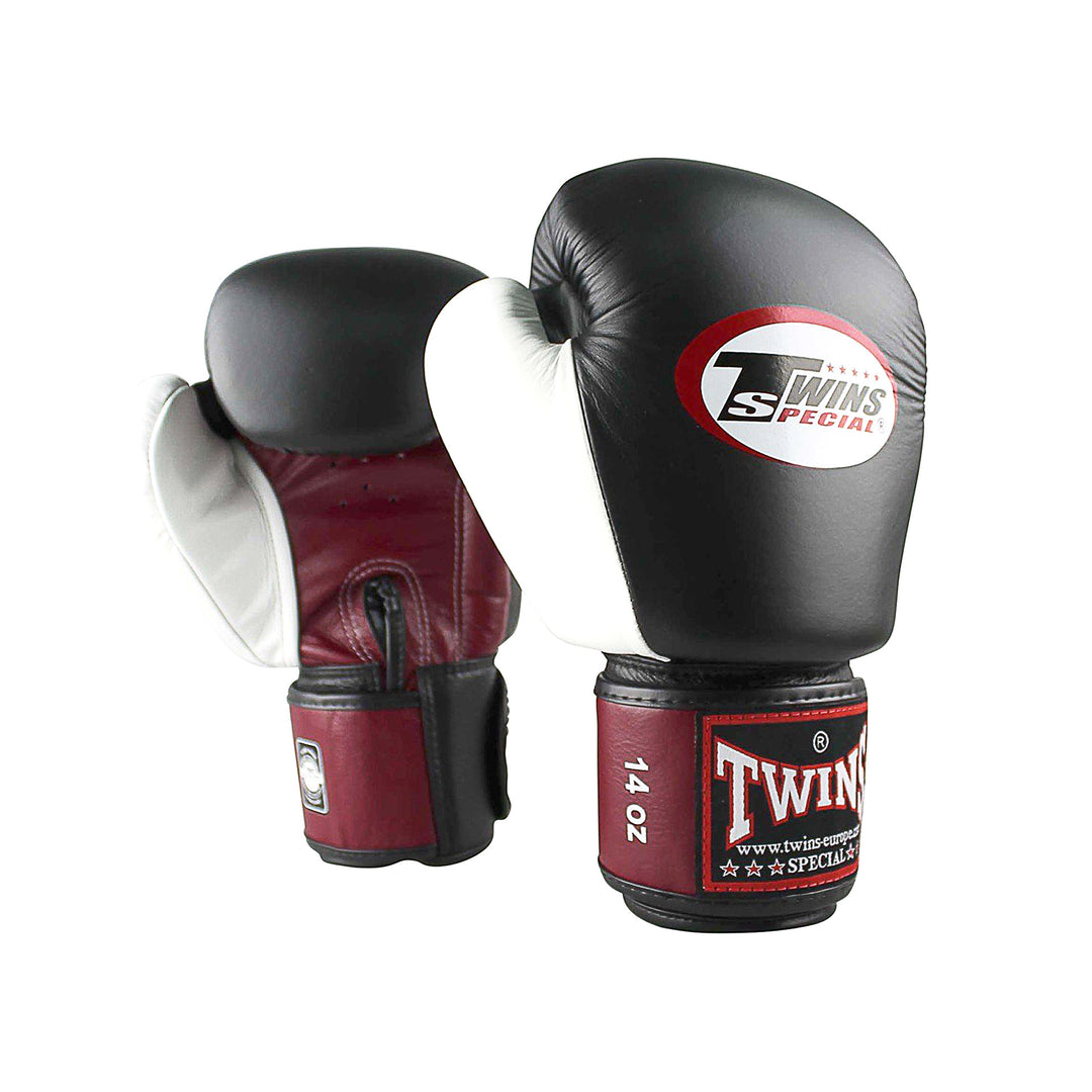 Twins Boxhandschuhe BGVL 4 Bordeaux/Schwarz/Weiss