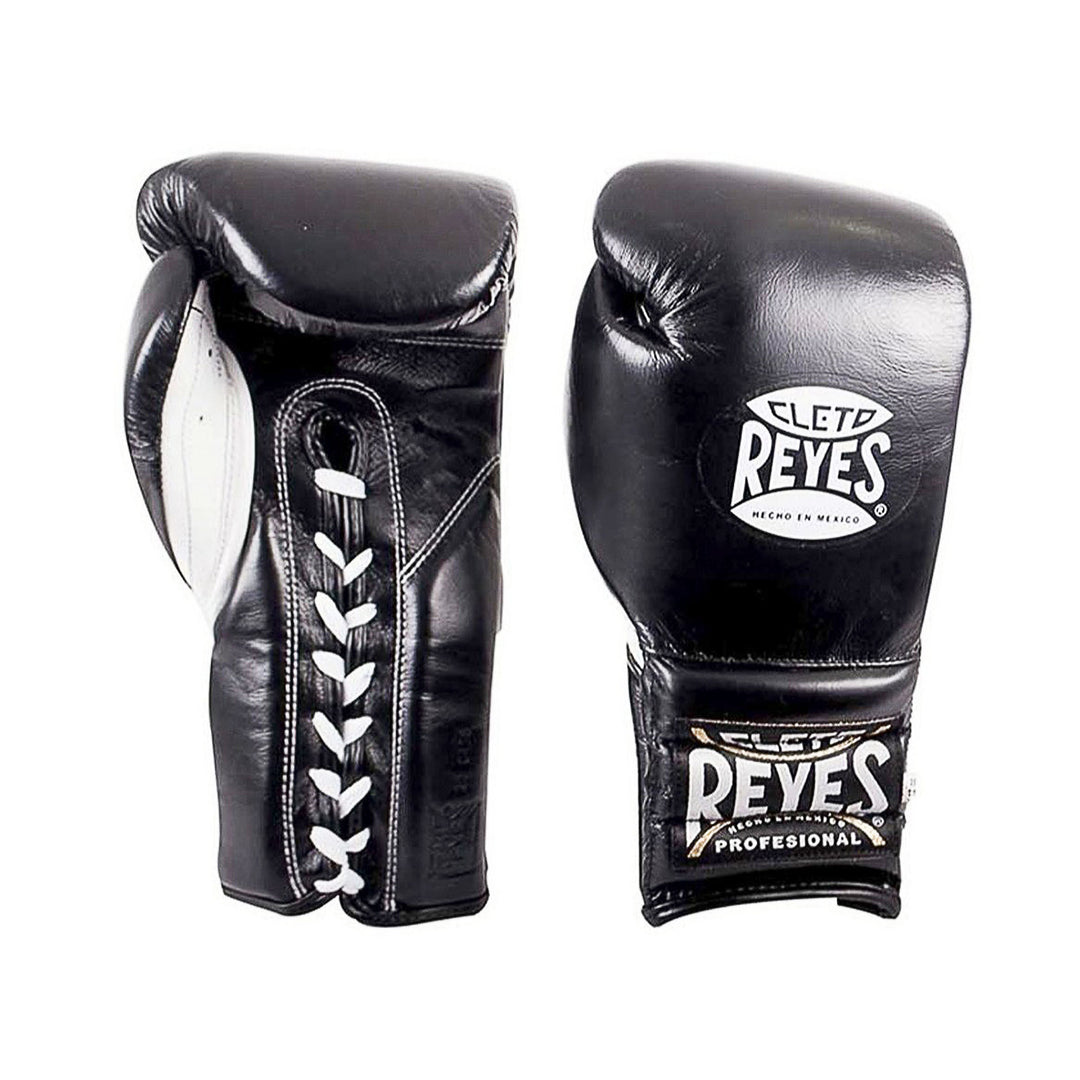 Cleto Reyes Boxhandschuhe Sparring Schwarz, geschnührt