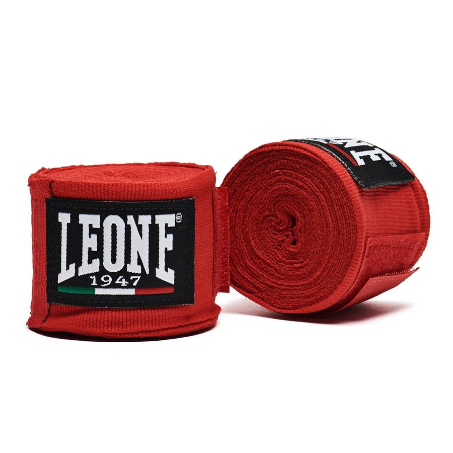 Boxbandagen Leone, 3.5m, Rot