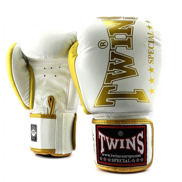 Twins boxing gloves BGVL 8 gold/white