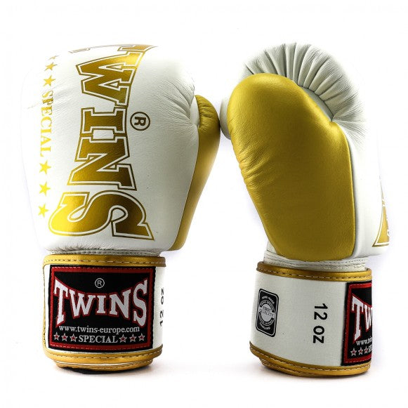 Twins boxing gloves BGVL 8 gold/white
