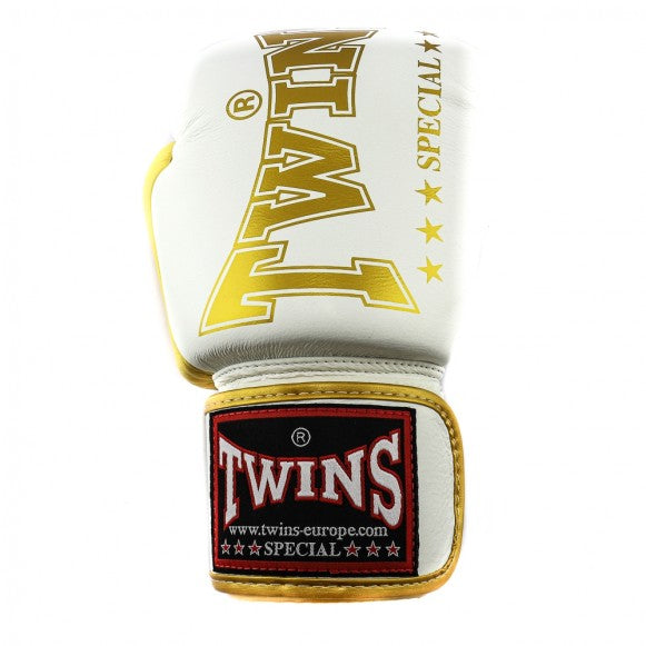 Twins boxing gloves BGVL 8 gold/white