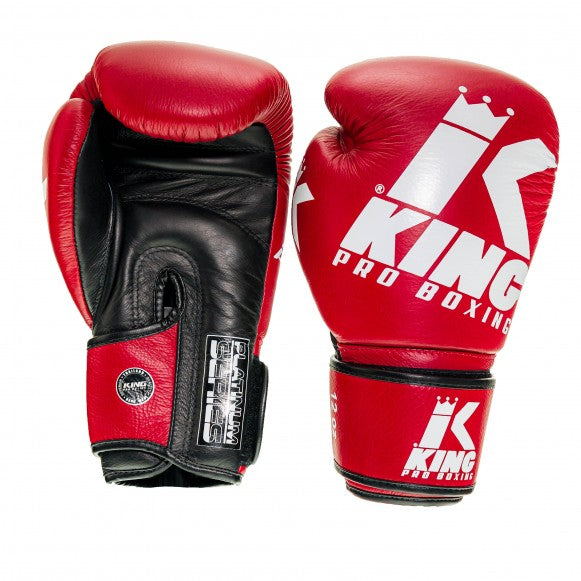 King Pro Boxing Boxing Gloves "Platinum" Red